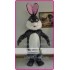 Long Plush Grey Rabbit Easter Bunny Mascot Costume Anime