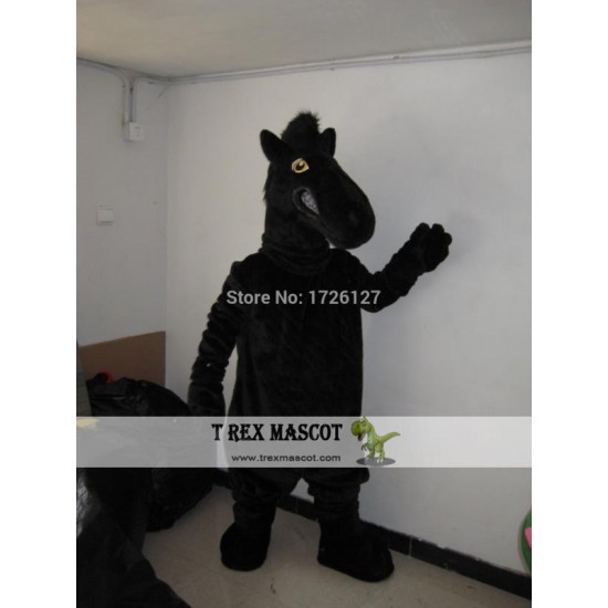 Mascot Black Horse Mascot Costume