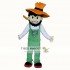 Orange Hat Farmer Mascot Costume