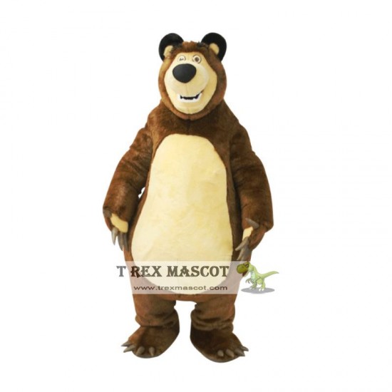 Brown Bear Mascot Costume