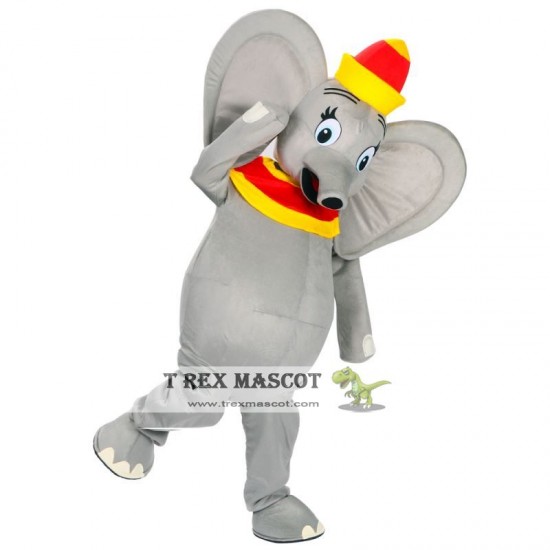 Grey elephant Animal Mascot Costume