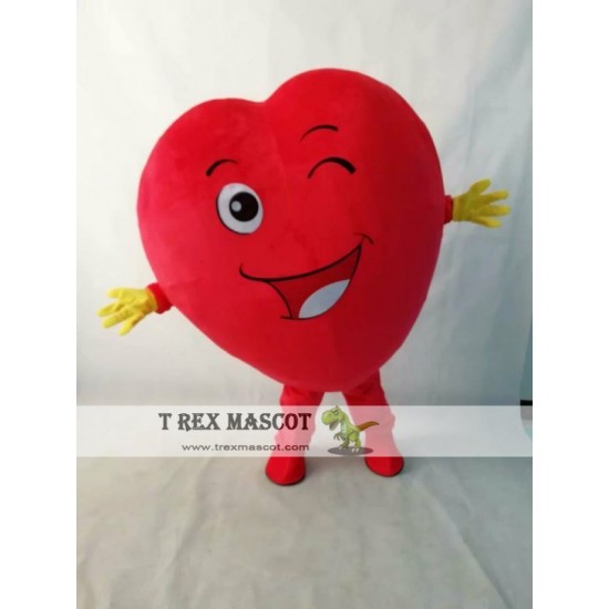 Love Heart Mascot Mascot Costume