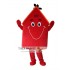 Red house Mascot Costume