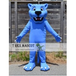 Blue Panther Mascot Costume