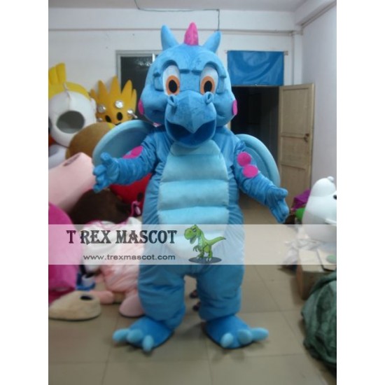 Blue Dragon Mascot Costume