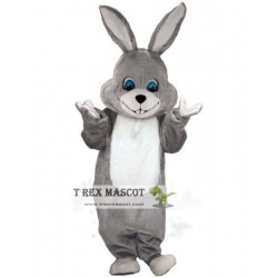 Grey Rabbit Mascot Costume