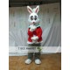 Red Rabbit Mascot Costume