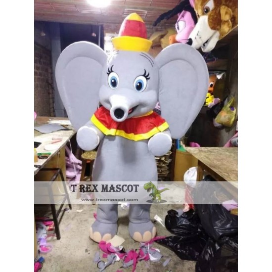 grey elephant mascot cosutme