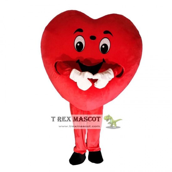 Valentine's Day Red Heart Love Mascot Costume