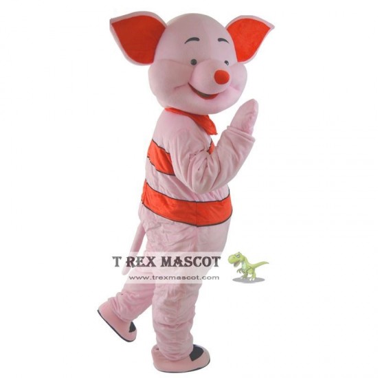 Pink Pig Mascot Costume