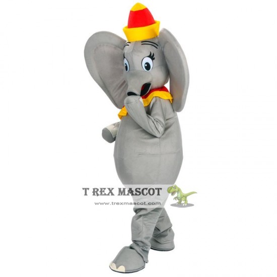 Grey elephant Animal Mascot Costume