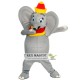 Grey elephant Animal Mascot Costume