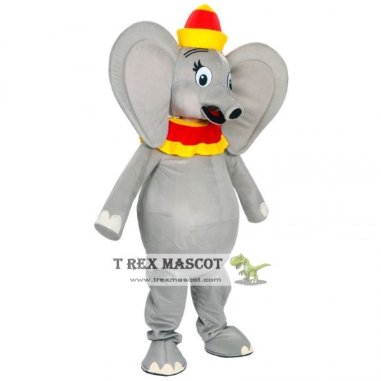 Grey elephant Animal Mascot Costume