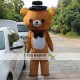 Brown bear Mascot Costume