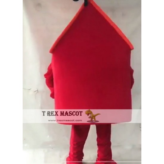 Red house Mascot Costume