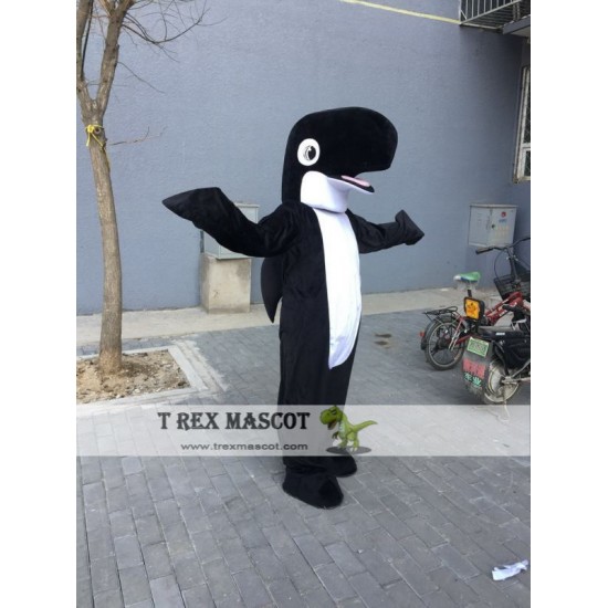 Black Shark Dolphin Mascot Costume