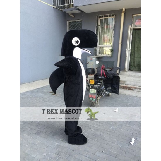 Black Shark Dolphin Mascot Costume