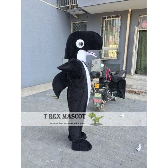 Black Shark Dolphin Mascot Costume