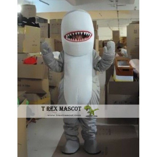 Grey Shark Mascot Costume